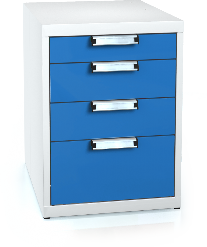 Unterbaublöcke UNI für Werkbänke 662 x 480 x 600 - 4x Schubladen